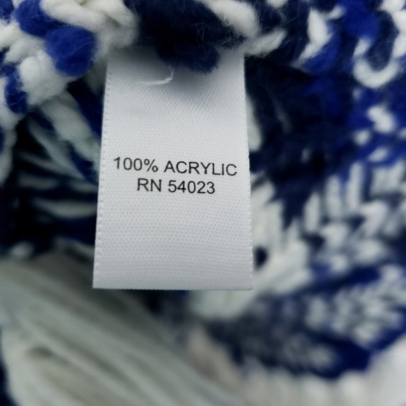 Piperlime knitted fringed hem tie neck sweater oversized size xs - Picture 5 of 7